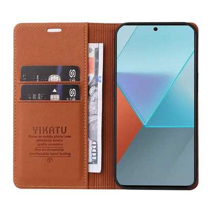 YIKATU YK-001 For Xiaomi Redmi Note 13 Pro 5G / Poco X6 5G Case Magnetic Adsorption Leather Phone Cover