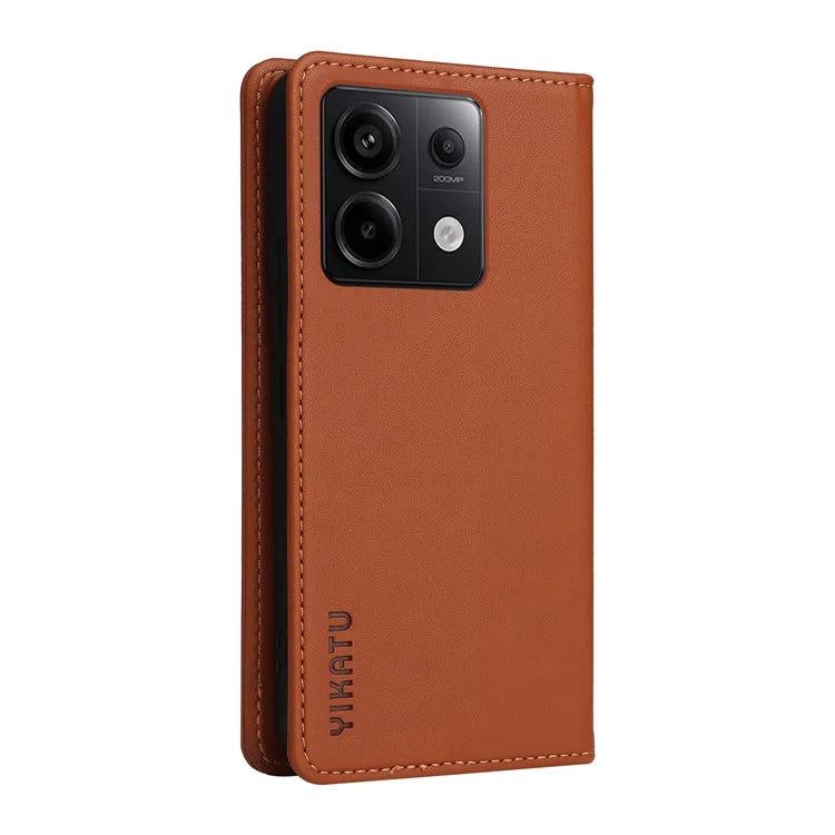 YIKATU YK-001 For Xiaomi Redmi Note 13 Pro 5G / Poco X6 5G Case Magnetic Adsorption Leather Phone Cover