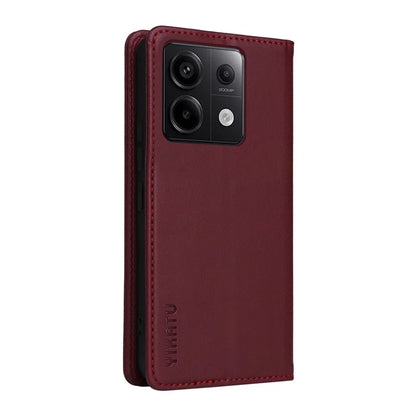 YIKATU YK-001 For Xiaomi Redmi Note 13 Pro 5G / Poco X6 5G Case Magnetic Adsorption Leather Phone Cover
