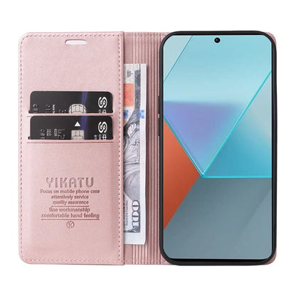 YIKATU YK-001 For Xiaomi Redmi Note 13 Pro 5G / Poco X6 5G Case Magnetic Adsorption Leather Phone Cover