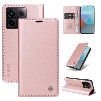 YIKATU YK-001 For Xiaomi Redmi Note 13 Pro 5G / Poco X6 5G Case Magnetic Adsorption Leather Phone Cover