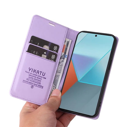 YIKATU YK-001 For Xiaomi Redmi Note 13 Pro 5G / Poco X6 5G Case Magnetic Adsorption Leather Phone Cover