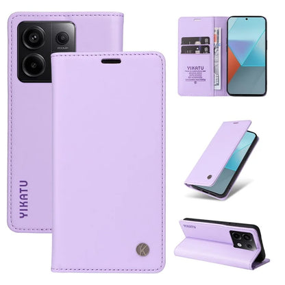 YIKATU YK-001 For Xiaomi Redmi Note 13 Pro 5G / Poco X6 5G Case Magnetic Adsorption Leather Phone Cover