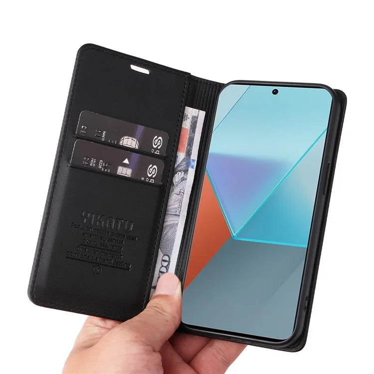 YIKATU YK-001 For Xiaomi Redmi Note 13 Pro 5G / Poco X6 5G Case Magnetic Adsorption Leather Phone Cover