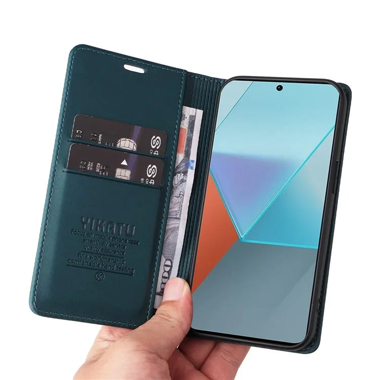 YIKATU YK-001 For Xiaomi Redmi Note 13 Pro 5G / Poco X6 5G Case Magnetic Adsorption Leather Phone Cover