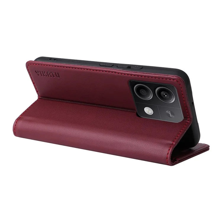 YIKATU YK-001 For Xiaomi Redmi Note 13 5G Cell Phone Case Fully Wrapped Folio Flip Leather Cover