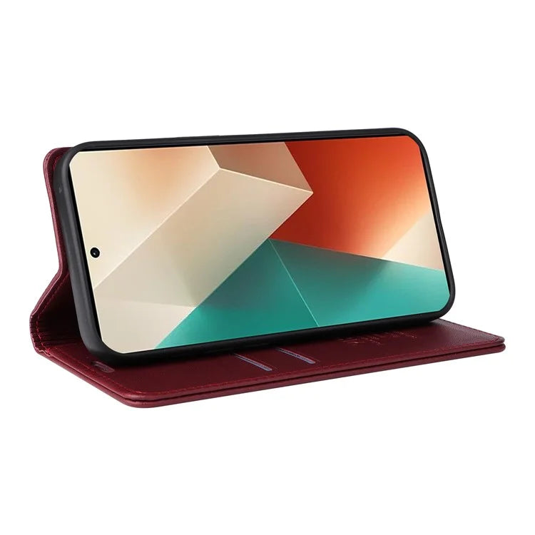 YIKATU YK-001 For Xiaomi Redmi Note 13 5G Cell Phone Case Fully Wrapped Folio Flip Leather Cover