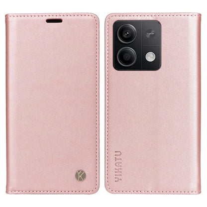 YIKATU YK-001 For Xiaomi Redmi Note 13 5G Cell Phone Case Fully Wrapped Folio Flip Leather Cover