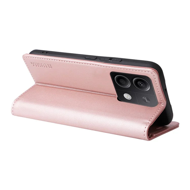 YIKATU YK-001 For Xiaomi Redmi Note 13 5G Cell Phone Case Fully Wrapped Folio Flip Leather Cover