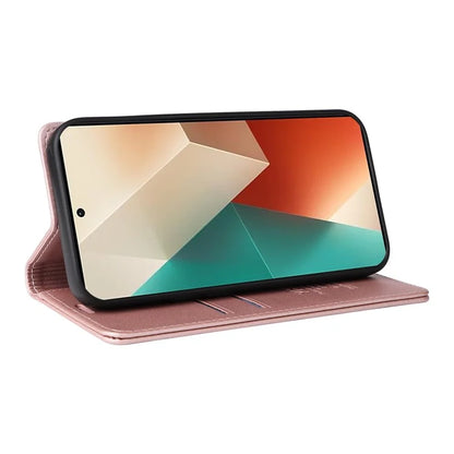 YIKATU YK-001 For Xiaomi Redmi Note 13 5G Cell Phone Case Fully Wrapped Folio Flip Leather Cover