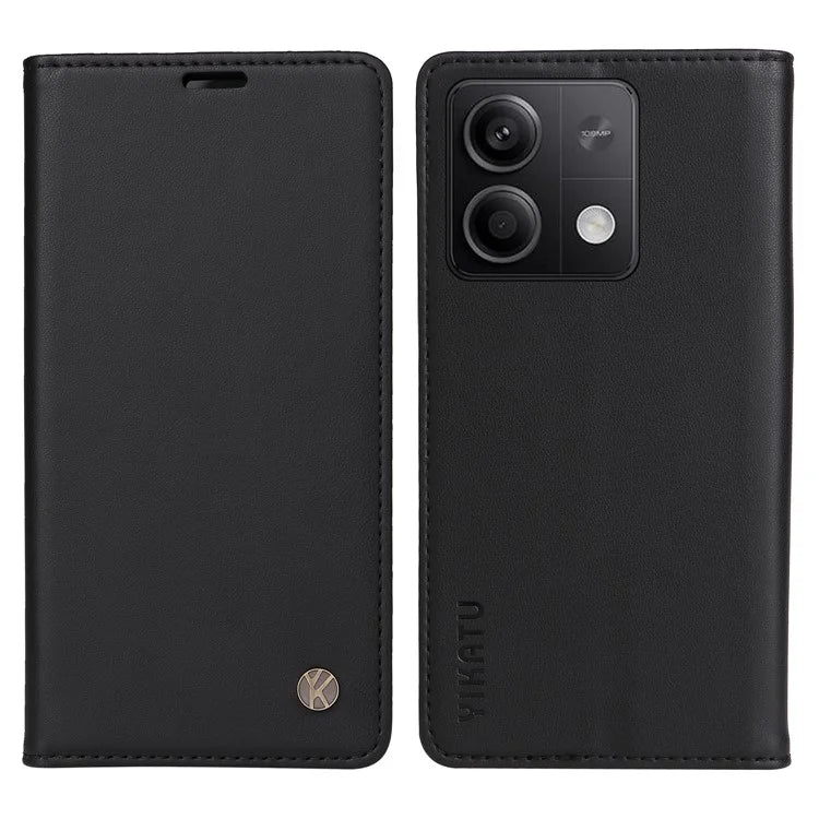 YIKATU YK-001 For Xiaomi Redmi Note 13 5G Cell Phone Case Fully Wrapped Folio Flip Leather Cover