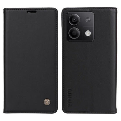 YIKATU YK-001 For Xiaomi Redmi Note 13 5G Cell Phone Case Fully Wrapped Folio Flip Leather Cover