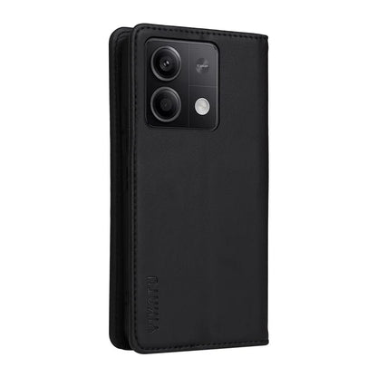 YIKATU YK-001 For Xiaomi Redmi Note 13 5G Cell Phone Case Fully Wrapped Folio Flip Leather Cover