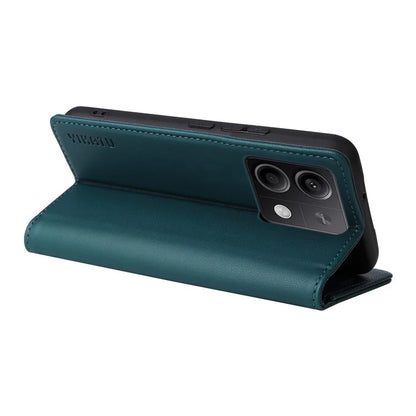 YIKATU YK-001 For Xiaomi Redmi Note 13 5G Cell Phone Case Fully Wrapped Folio Flip Leather Cover
