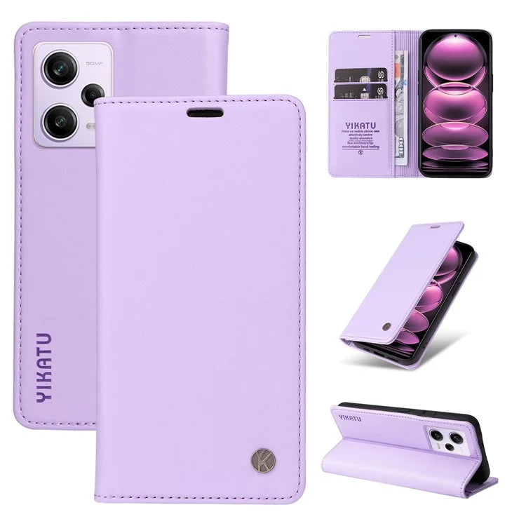 YIKATU YK-001 For Xiaomi Poco X5 Pro 5G / Redmi Note 12 Pro Speed 5G / Note 12 Pro 5G Case Magnetic Closing PU Leather Cover