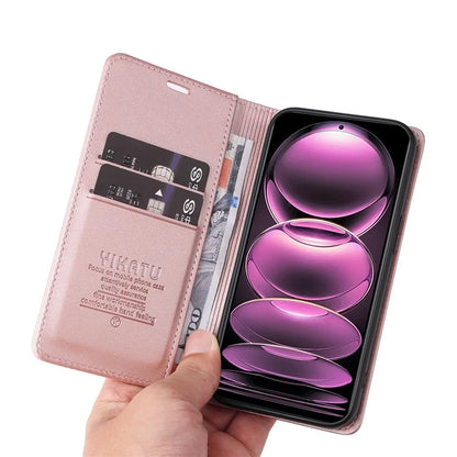 YIKATU YK-001 For Xiaomi Poco X5 Pro 5G / Redmi Note 12 Pro Speed 5G / Note 12 Pro 5G Case Magnetic Closing PU Leather Cover