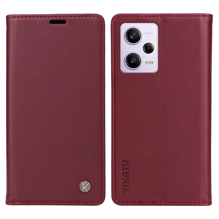 YIKATU YK-001 For Xiaomi Poco X5 Pro 5G / Redmi Note 12 Pro Speed 5G / Note 12 Pro 5G Case Magnetic Closing PU Leather Cover