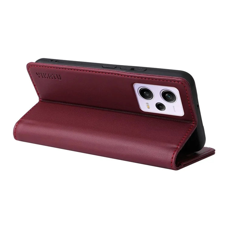 YIKATU YK-001 For Xiaomi Poco X5 Pro 5G / Redmi Note 12 Pro Speed 5G / Note 12 Pro 5G Case Magnetic Closing PU Leather Cover