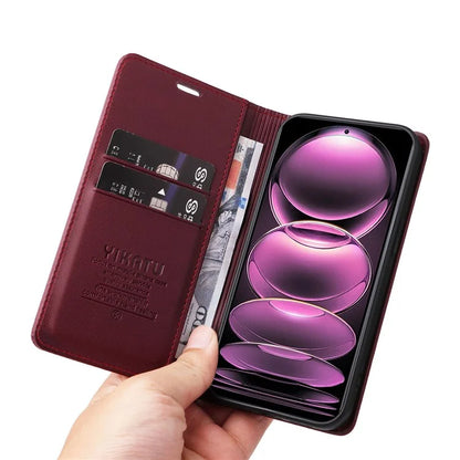 YIKATU YK-001 For Xiaomi Poco X5 Pro 5G / Redmi Note 12 Pro Speed 5G / Note 12 Pro 5G Case Magnetic Closing PU Leather Cover