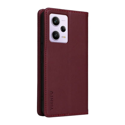 YIKATU YK-001 For Xiaomi Poco X5 Pro 5G / Redmi Note 12 Pro Speed 5G / Note 12 Pro 5G Case Magnetic Closing PU Leather Cover