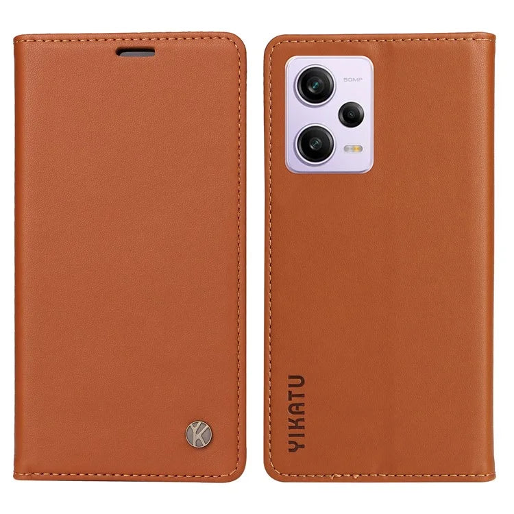 YIKATU YK-001 For Xiaomi Poco X5 Pro 5G / Redmi Note 12 Pro Speed 5G / Note 12 Pro 5G Case Magnetic Closing PU Leather Cover