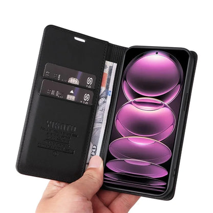 YIKATU YK-001 For Xiaomi Poco X5 Pro 5G / Redmi Note 12 Pro Speed 5G / Note 12 Pro 5G Case Magnetic Closing PU Leather Cover