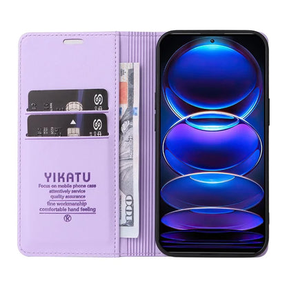 YIKATU YK-001 For Xiaomi Redmi Note 12 Pro+ 5G Cell Phone Cover Magnetic Closing Leather Phone Shell