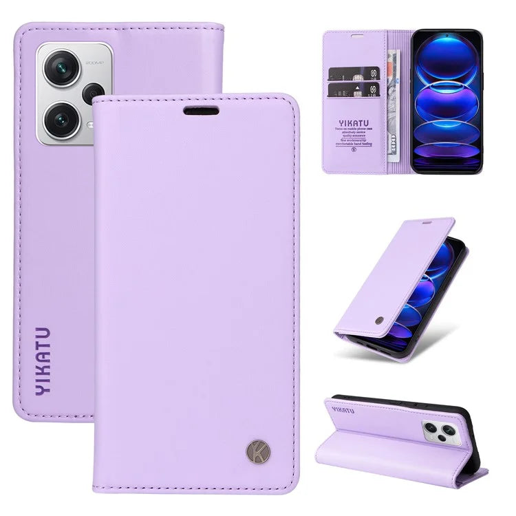 YIKATU YK-001 For Xiaomi Redmi Note 12 Pro+ 5G Cell Phone Cover Magnetic Closing Leather Phone Shell