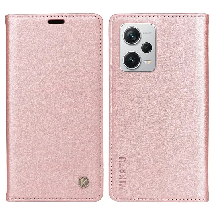 YIKATU YK-001 For Xiaomi Redmi Note 12 Pro+ 5G Cell Phone Cover Magnetic Closing Leather Phone Shell