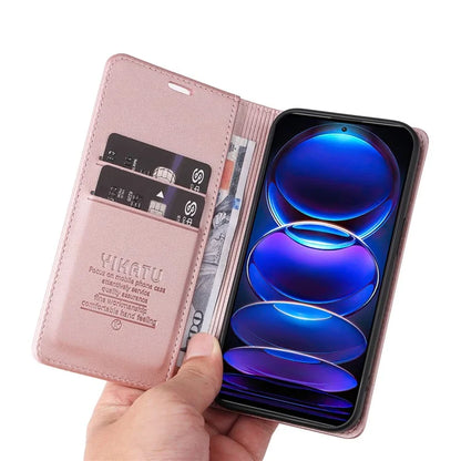 YIKATU YK-001 For Xiaomi Redmi Note 12 Pro+ 5G Cell Phone Cover Magnetic Closing Leather Phone Shell