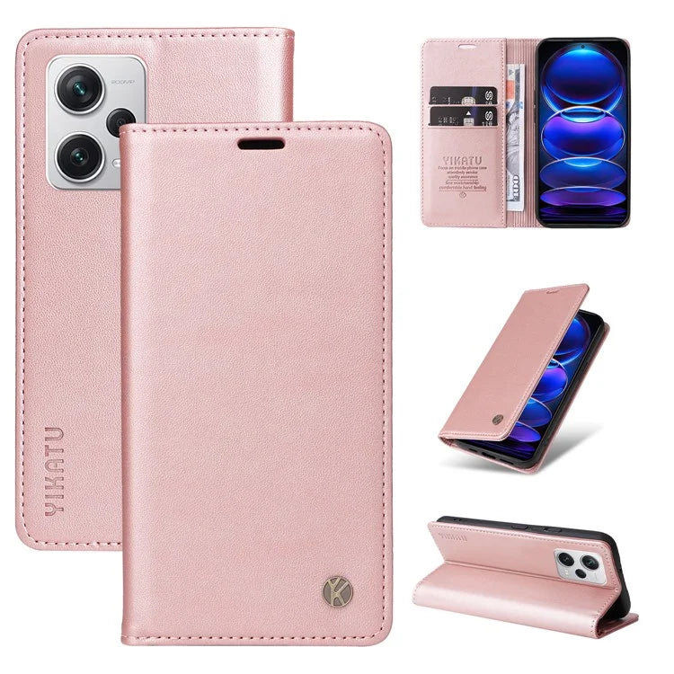 YIKATU YK-001 For Xiaomi Redmi Note 12 Pro+ 5G Cell Phone Cover Magnetic Closing Leather Phone Shell