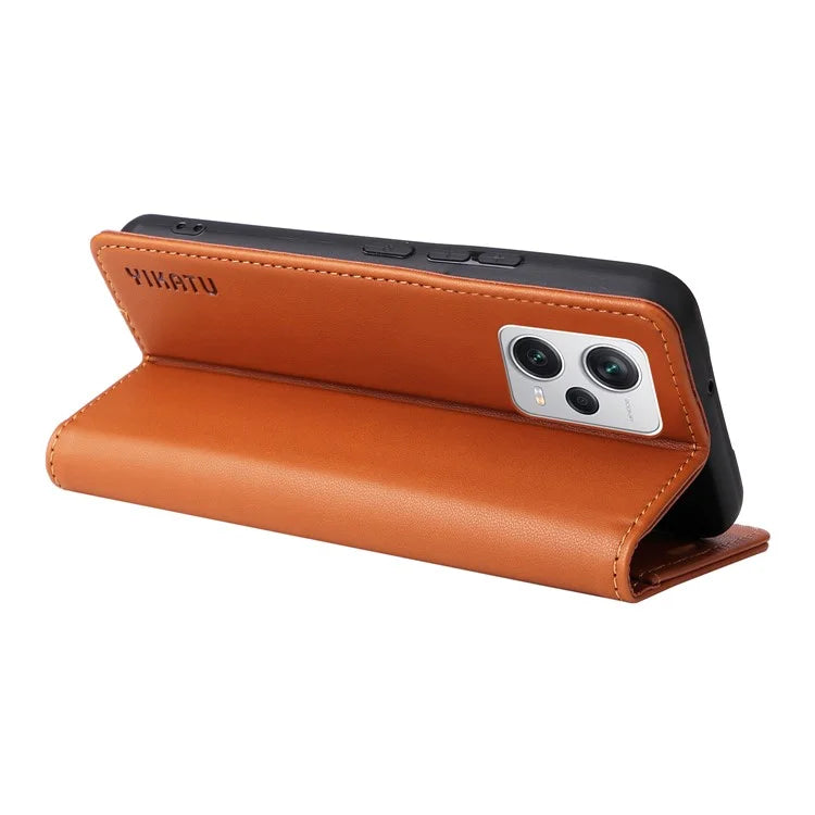 YIKATU YK-001 For Xiaomi Redmi Note 12 Pro+ 5G Cell Phone Cover Magnetic Closing Leather Phone Shell