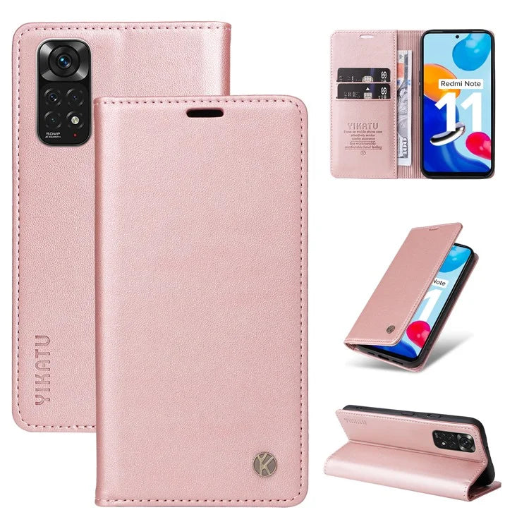 YIKATU YK-001 For Xiaomi Redmi Note 12S 4G Case Magnetic Closing PU Leather Cover