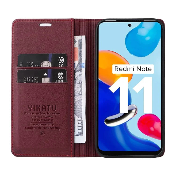 YIKATU YK-001 For Xiaomi Redmi Note 12S 4G Case Magnetic Closing PU Leather Cover