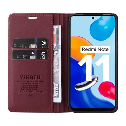 YIKATU YK-001 For Xiaomi Redmi Note 12S 4G Case Magnetic Closing PU Leather Cover