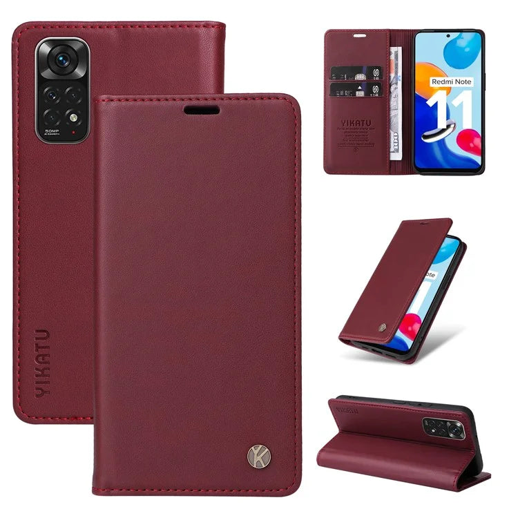 YIKATU YK-001 For Xiaomi Redmi Note 12S 4G Case Magnetic Closing PU Leather Cover