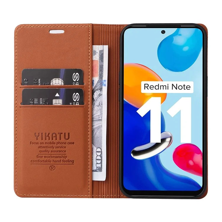 YIKATU YK-001 For Xiaomi Redmi Note 12S 4G Case Magnetic Closing PU Leather Cover