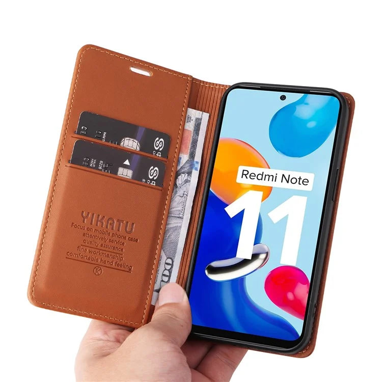 YIKATU YK-001 For Xiaomi Redmi Note 12S 4G Case Magnetic Closing PU Leather Cover
