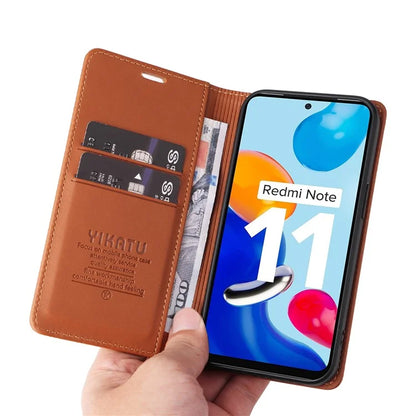 YIKATU YK-001 For Xiaomi Redmi Note 12S 4G Case Magnetic Closing PU Leather Cover