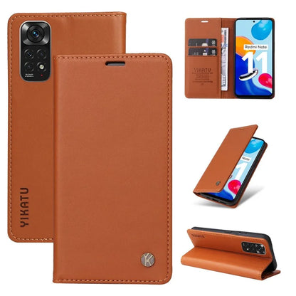 YIKATU YK-001 For Xiaomi Redmi Note 12S 4G Case Magnetic Closing PU Leather Cover