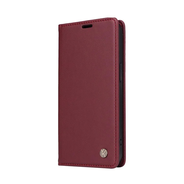 YIKATU YK-001 For Xiaomi Redmi 12C 4G / Redmi 11A 4G Case Magnetic Closure Leather Stand Phone Shell