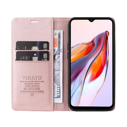 YIKATU YK-001 For Xiaomi Redmi 12C 4G / Redmi 11A 4G Case Magnetic Closure Leather Stand Phone Shell