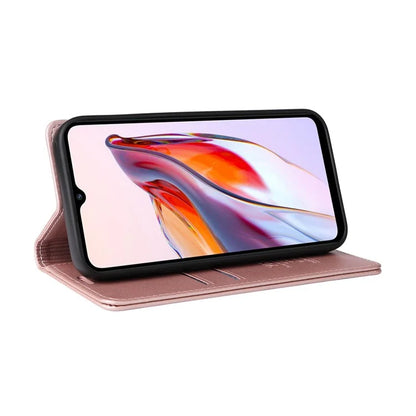 YIKATU YK-001 For Xiaomi Redmi 12C 4G / Redmi 11A 4G Case Magnetic Closure Leather Stand Phone Shell