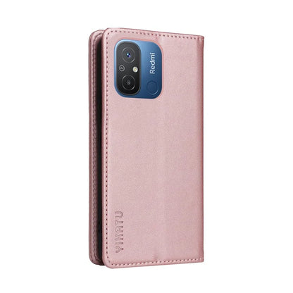 YIKATU YK-001 For Xiaomi Redmi 12C 4G / Redmi 11A 4G Case Magnetic Closure Leather Stand Phone Shell