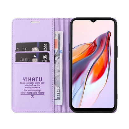 YIKATU YK-001 For Xiaomi Redmi 12C 4G / Redmi 11A 4G Case Magnetic Closure Leather Stand Phone Shell