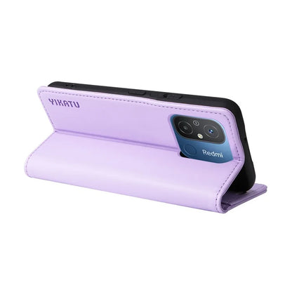 YIKATU YK-001 For Xiaomi Redmi 12C 4G / Redmi 11A 4G Case Magnetic Closure Leather Stand Phone Shell