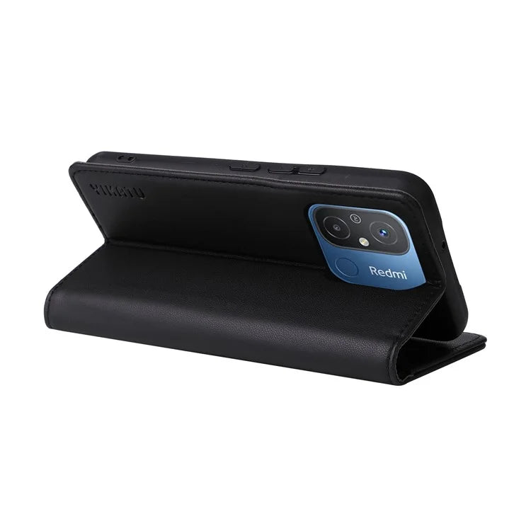 YIKATU YK-001 For Xiaomi Redmi 12C 4G / Redmi 11A 4G Case Magnetic Closure Leather Stand Phone Shell