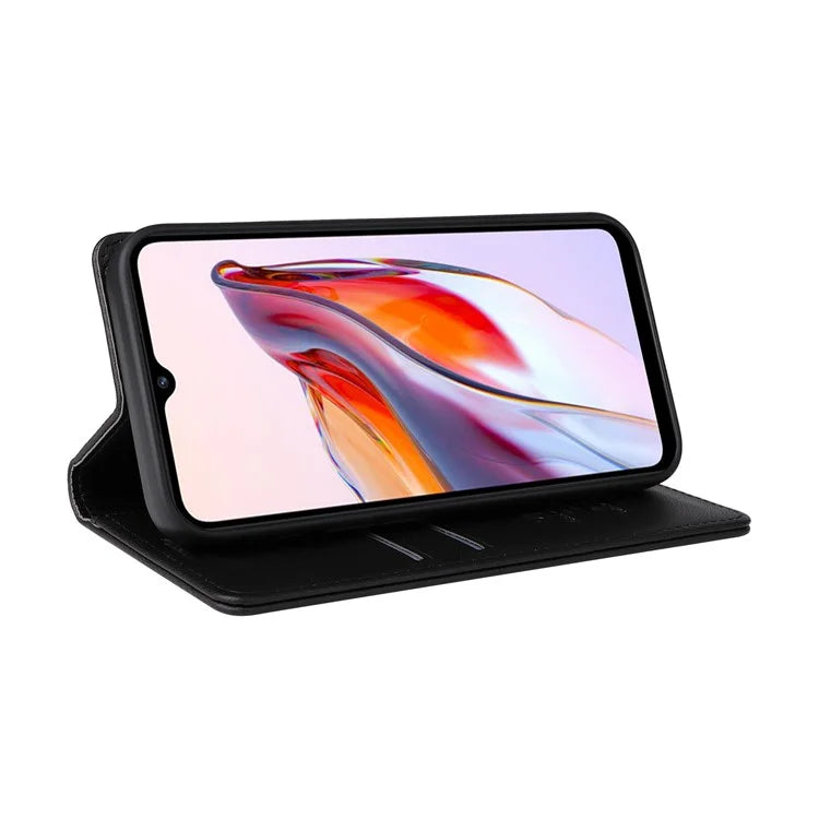 YIKATU YK-001 For Xiaomi Redmi 12C 4G / Redmi 11A 4G Case Magnetic Closure Leather Stand Phone Shell