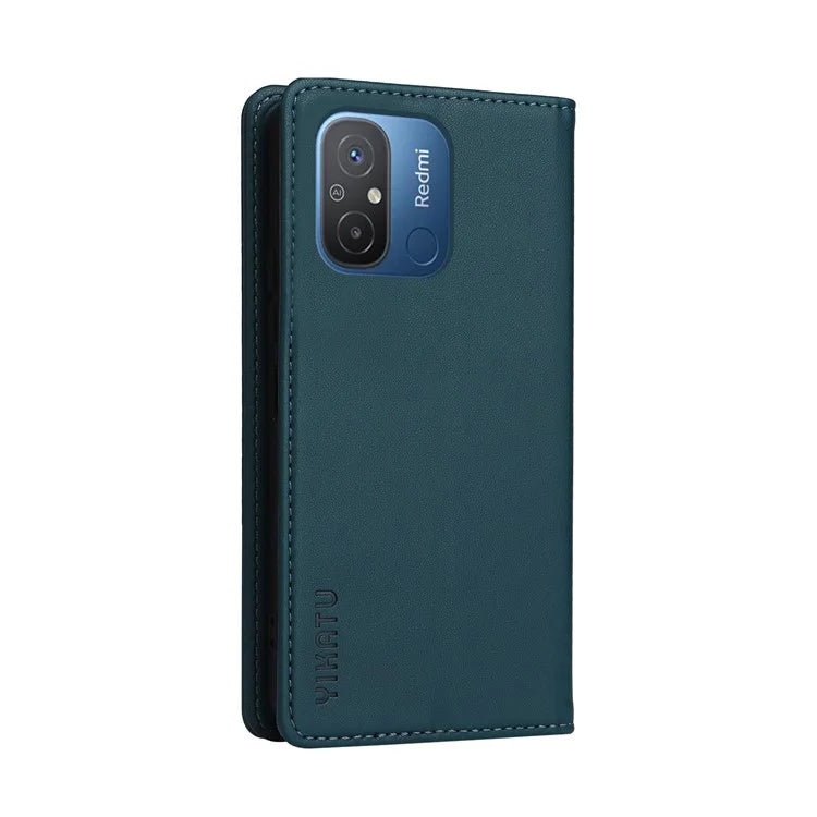 YIKATU YK-001 For Xiaomi Redmi 12C 4G / Redmi 11A 4G Case Magnetic Closure Leather Stand Phone Shell