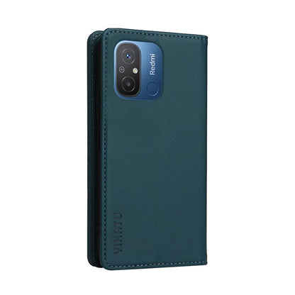 YIKATU YK-001 For Xiaomi Redmi 12C 4G / Redmi 11A 4G Case Magnetic Closure Leather Stand Phone Shell